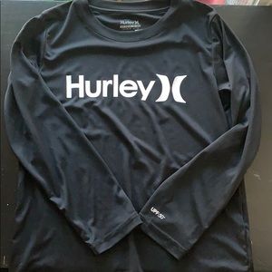 Boys Hurley long sleeve rash guard spf 50+